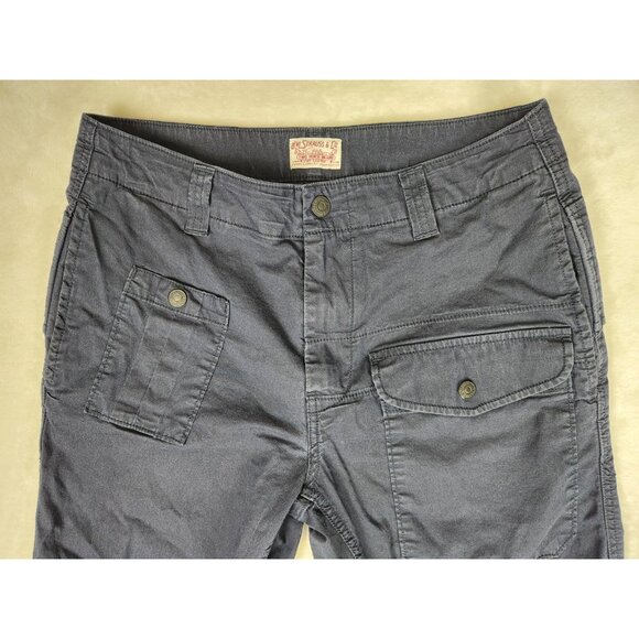 Levi Strauss Mens Pants 29x32 Blue Chino Skinny Flap Pockets Flat Front - Picture 2 of 16